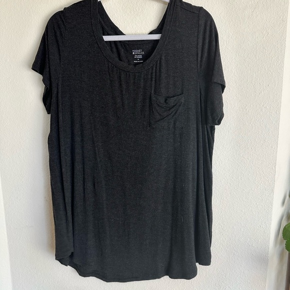 Size 1x Dark Grey Market and Spruce T shirt, so soft! - Picture 2 of 3